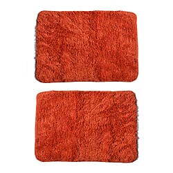 Set of 2 Microbath Mat With TPR Back