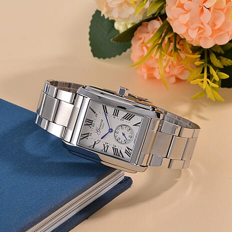 Genoa Time Limited Edition Watch, 3 ATM Water Resistant, With Butterfly Buckle Clasp, Presented in a Gift Box - White