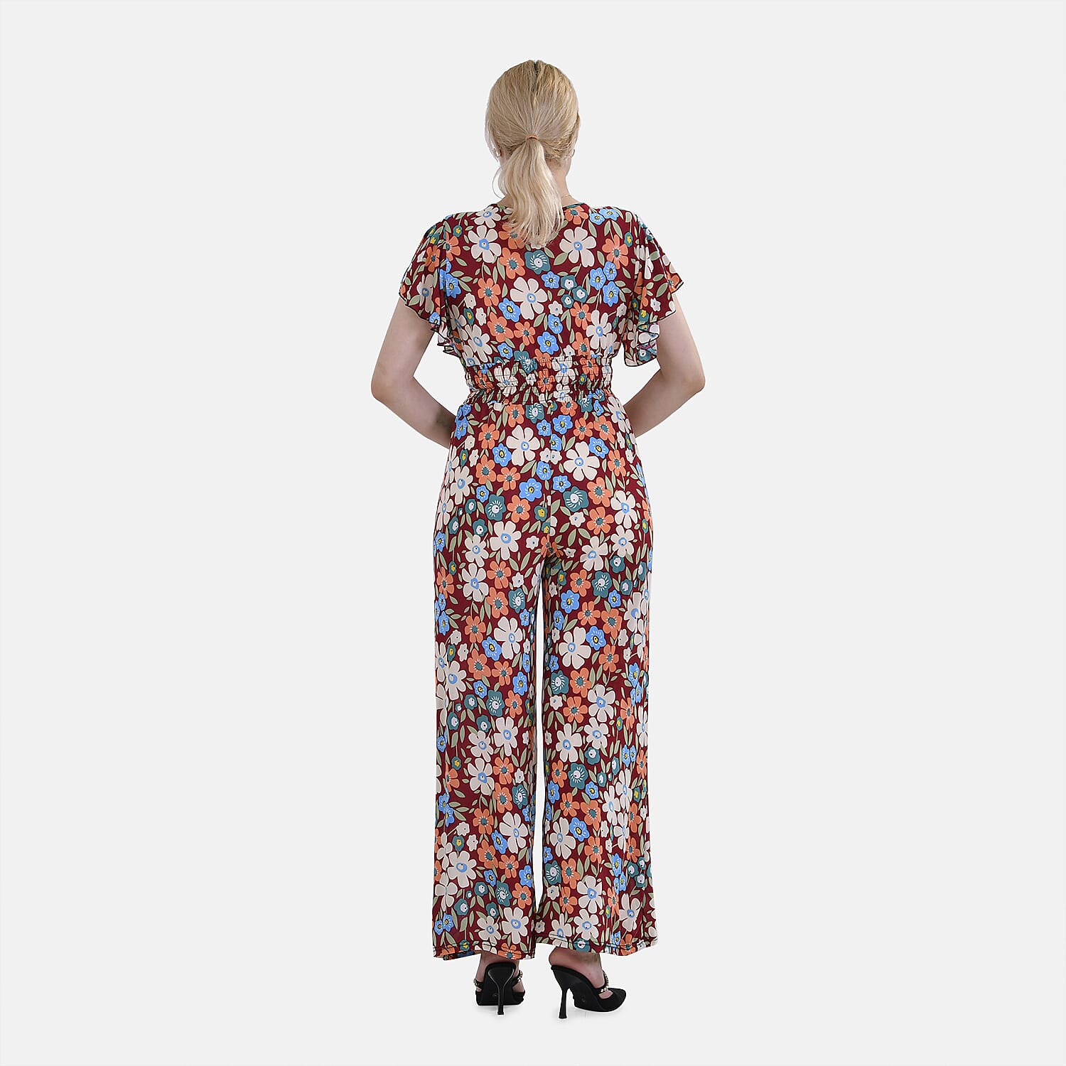  La Marey Smocked Waist Stretch Jersey Jumpsuit