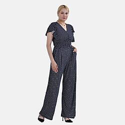 La Marey Smocked Waist Stretch Jersey Jumpsuit