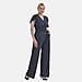 La Marey Smocked Waist Stretch Jersey Jumpsuit