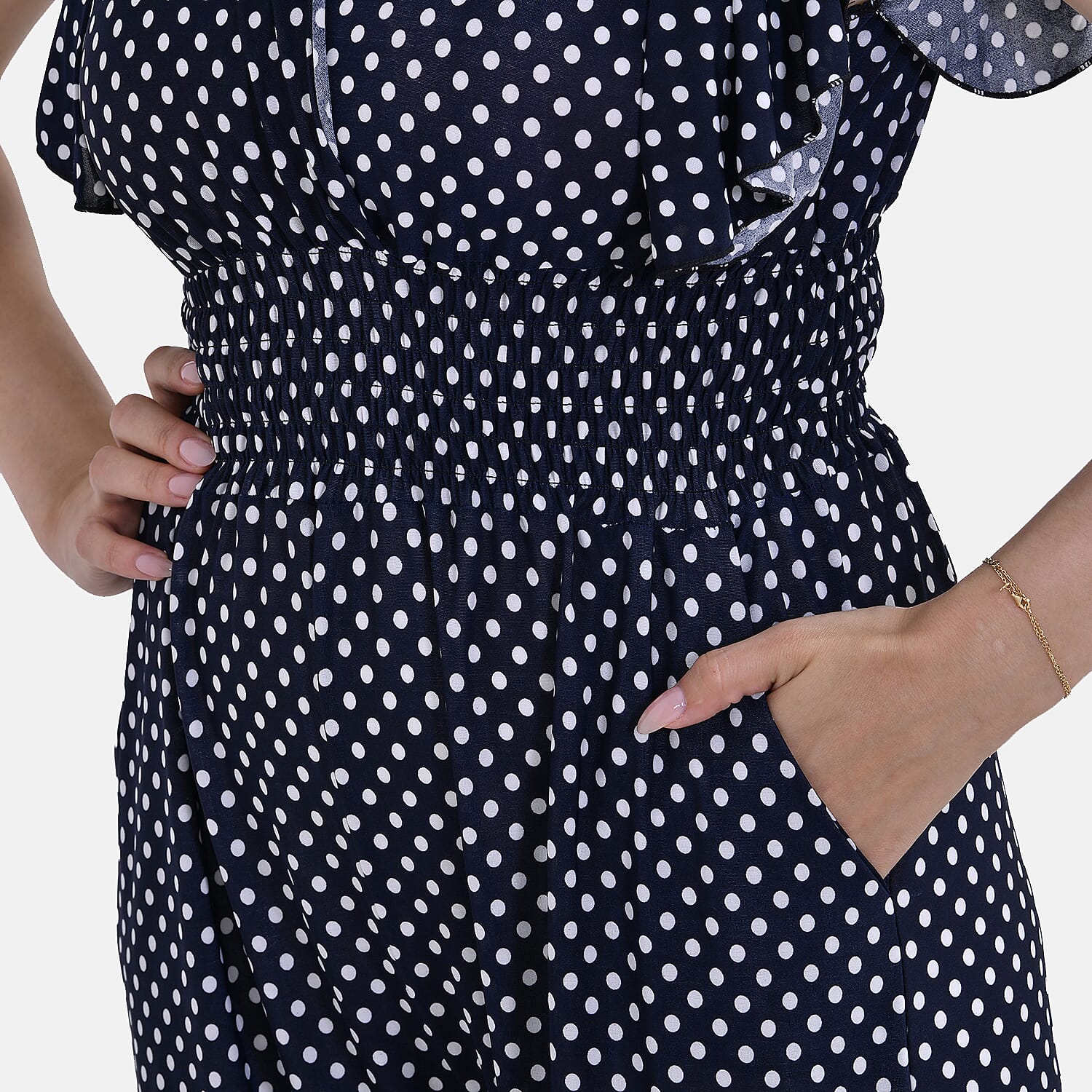  La Marey Smocked Waist Stretch Jersey Jumpsuit