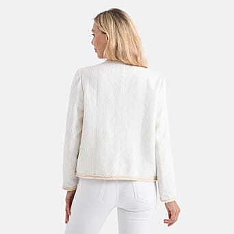 https://tjcuk.sirv.com/Products/78/0/7800647/La-Marey-Tweed-Long-Sleeve-Buttoned-Blazer-Size-16-To-18-White_7800647_2.jpg?w=342&h=342