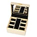 Faux Lizard Skin Pattern Leatherette 2-Layer Jewellery Organiser