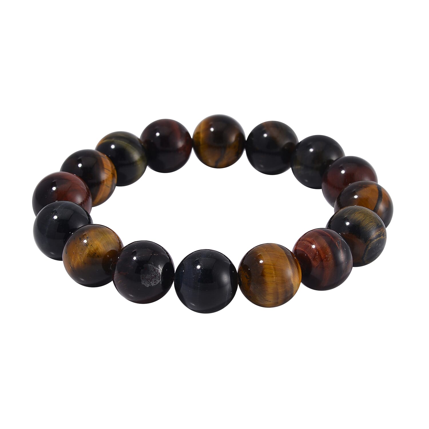 Multi Colour Tigers Eye Stone Bracelet 315.00 ct