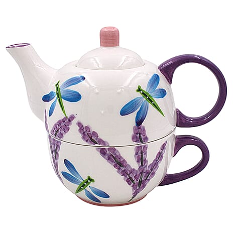 Lesser and Pavey - Dragonfly Tea for One-Cup 250ml, Teaport 450ml - Blue