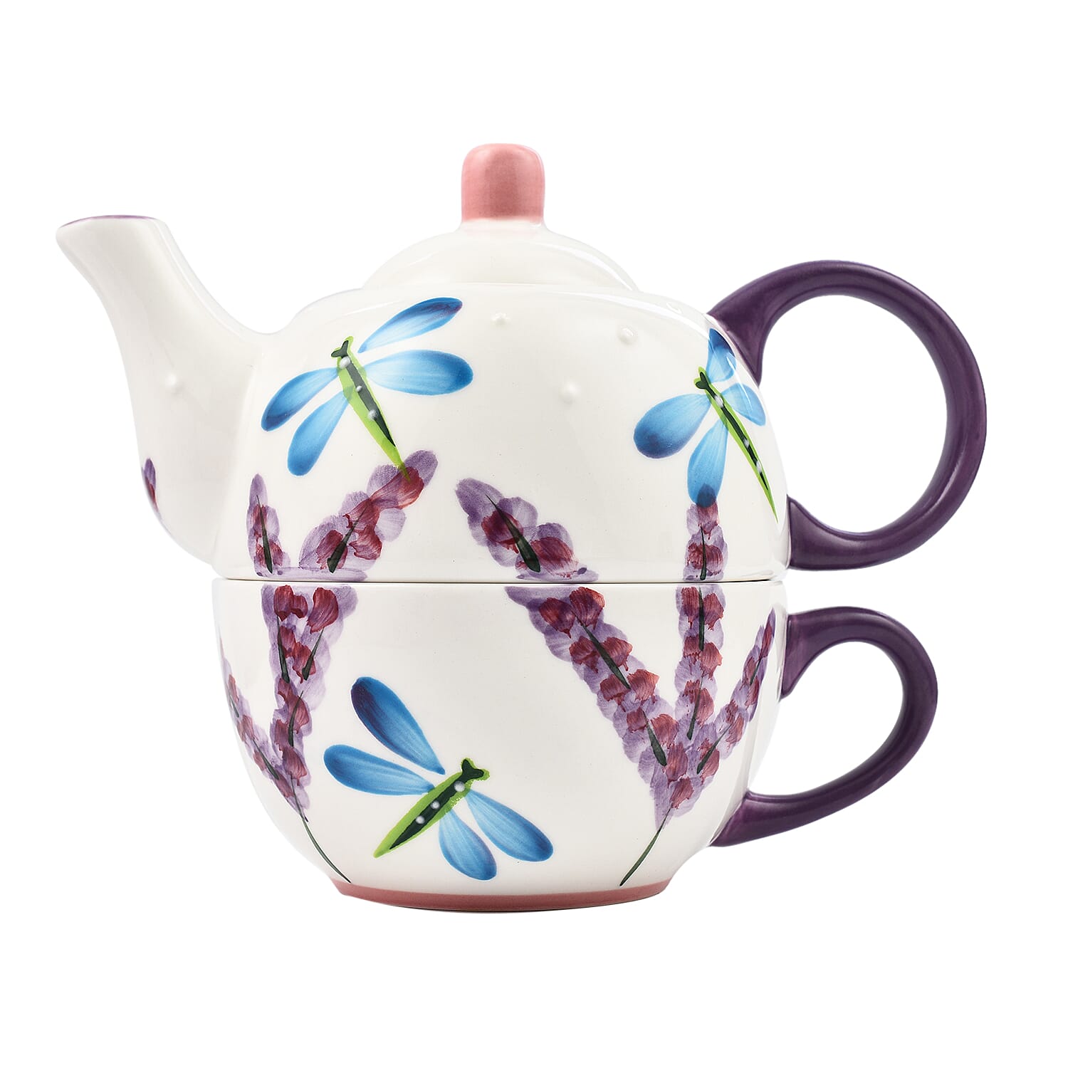 Lesser and Pavey - Dragonfly Tea for One-Cup 250ml, Teaport 450ml - Blue