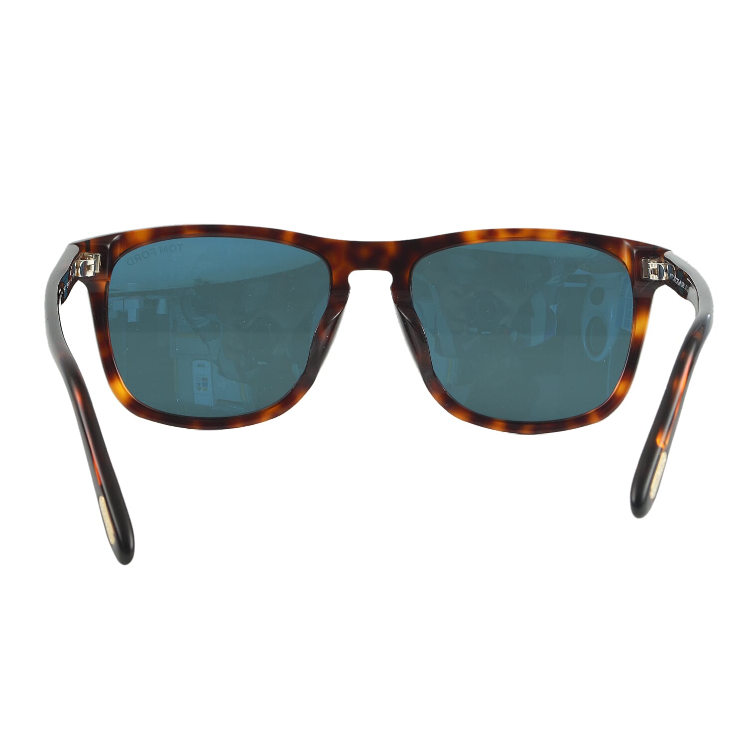 One Time Designer Closeout - Tom Ford Wayferer Sunglass with Blue Lenses - Tortoise