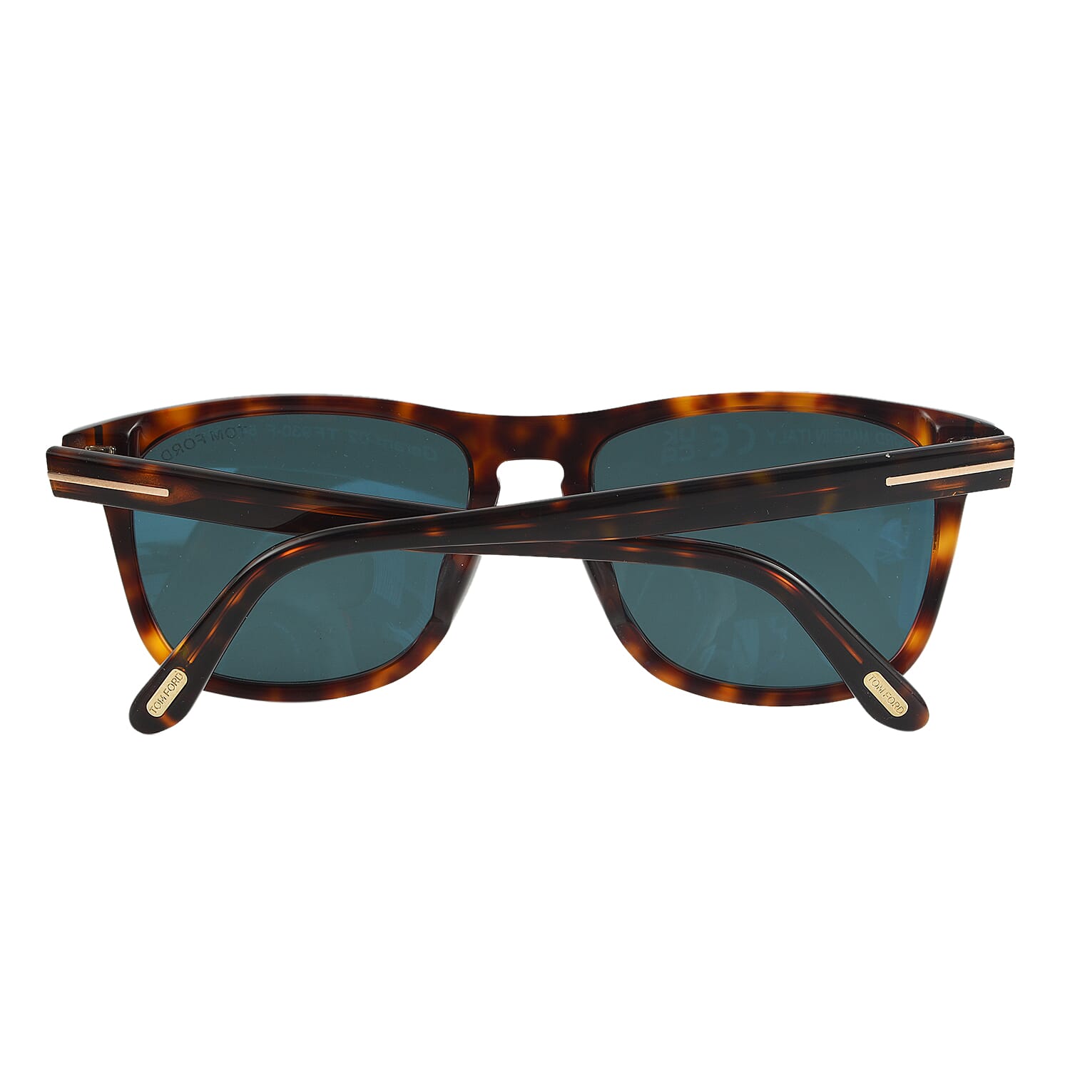 One Time Designer Closeout - Tom Ford Wayferer Sunglass with Blue Lenses - Tortoise