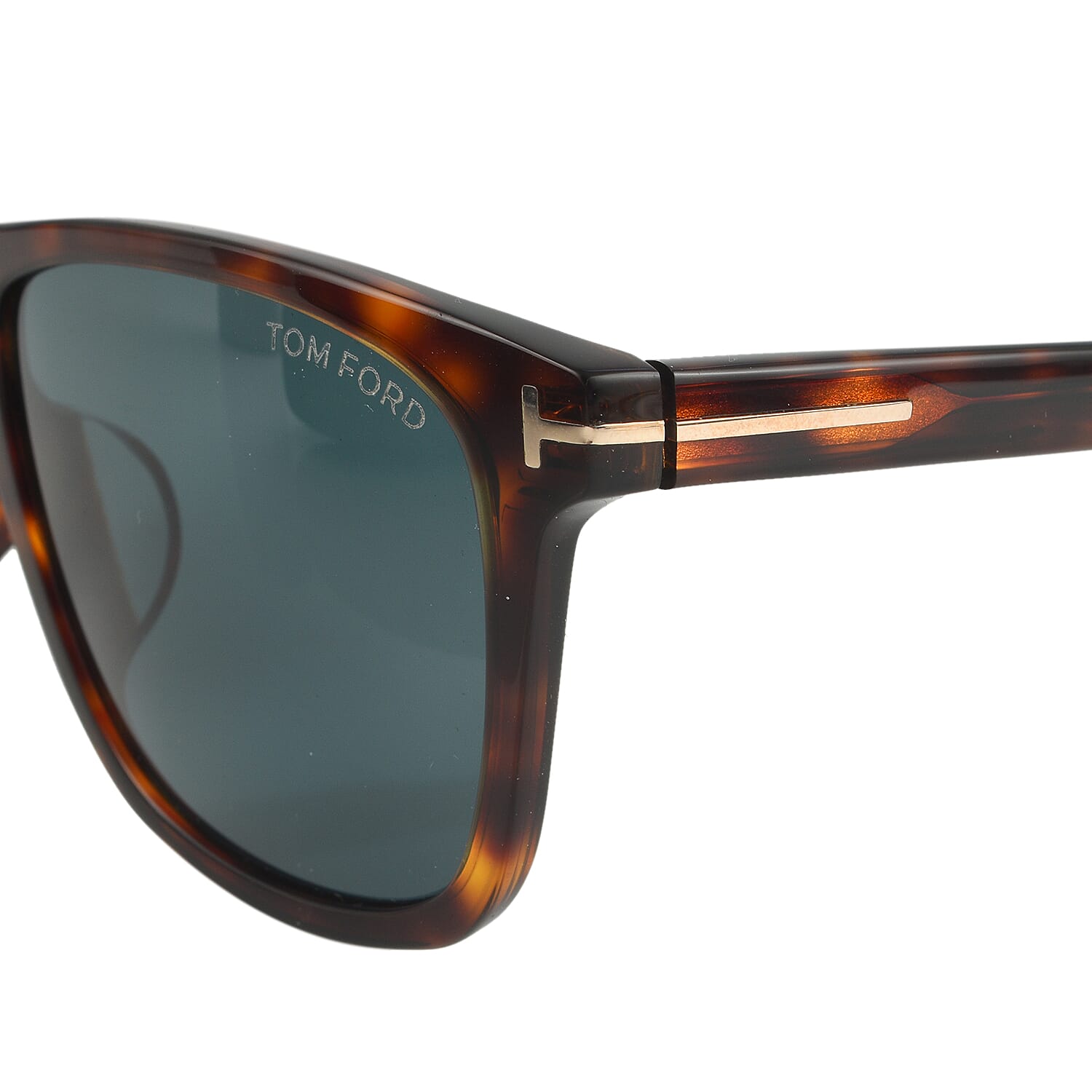 One Time Designer Closeout - Tom Ford Wayferer Sunglass with Blue Lenses - Tortoise