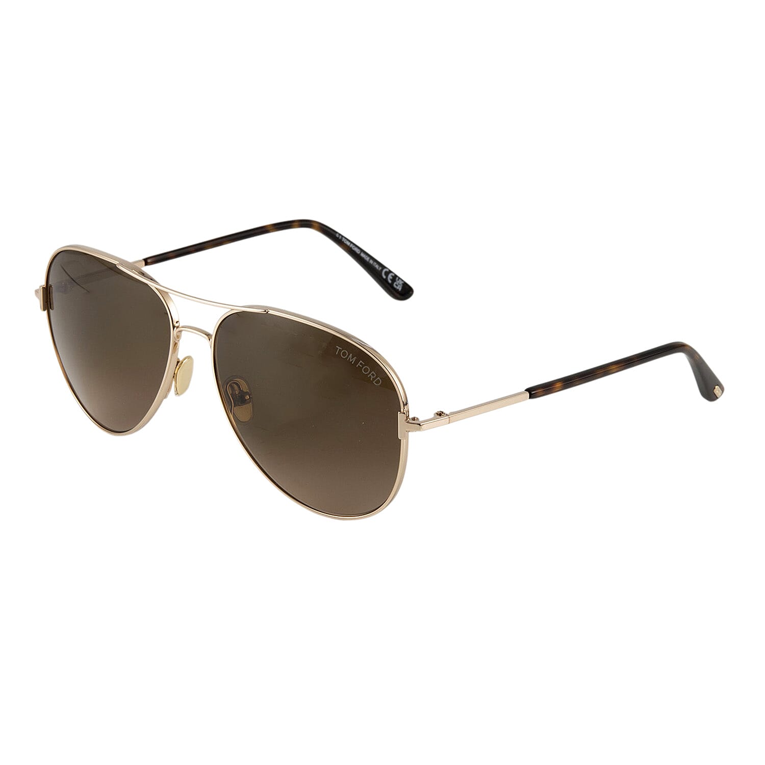 One Time Designer Closeout - Tom Ford Unisex Aviator Sunglasses with Grey Lenses - Aviator