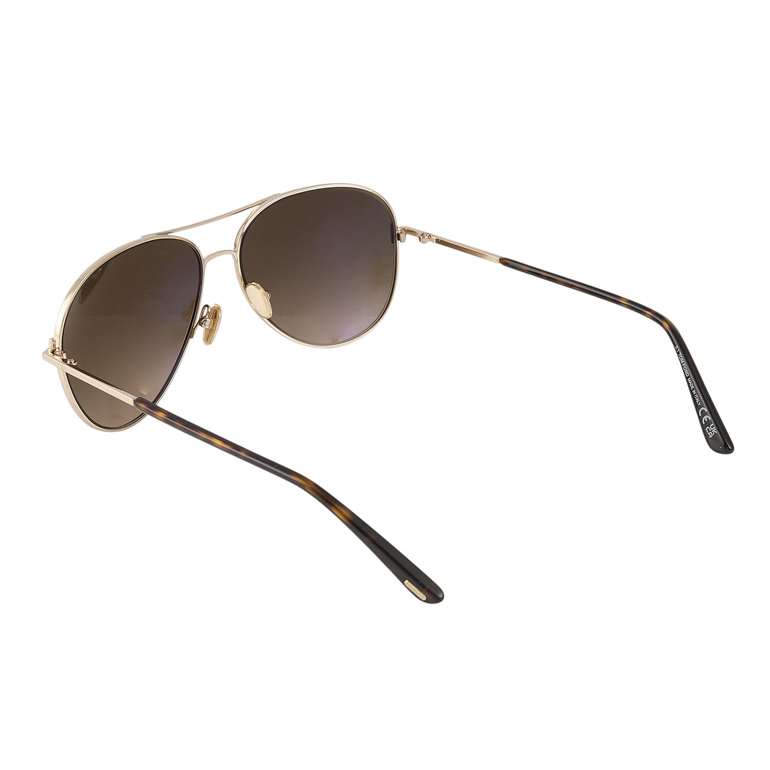 One Time Designer Closeout - Tom Ford Unisex Aviator Sunglasses with Grey Lenses - Aviator