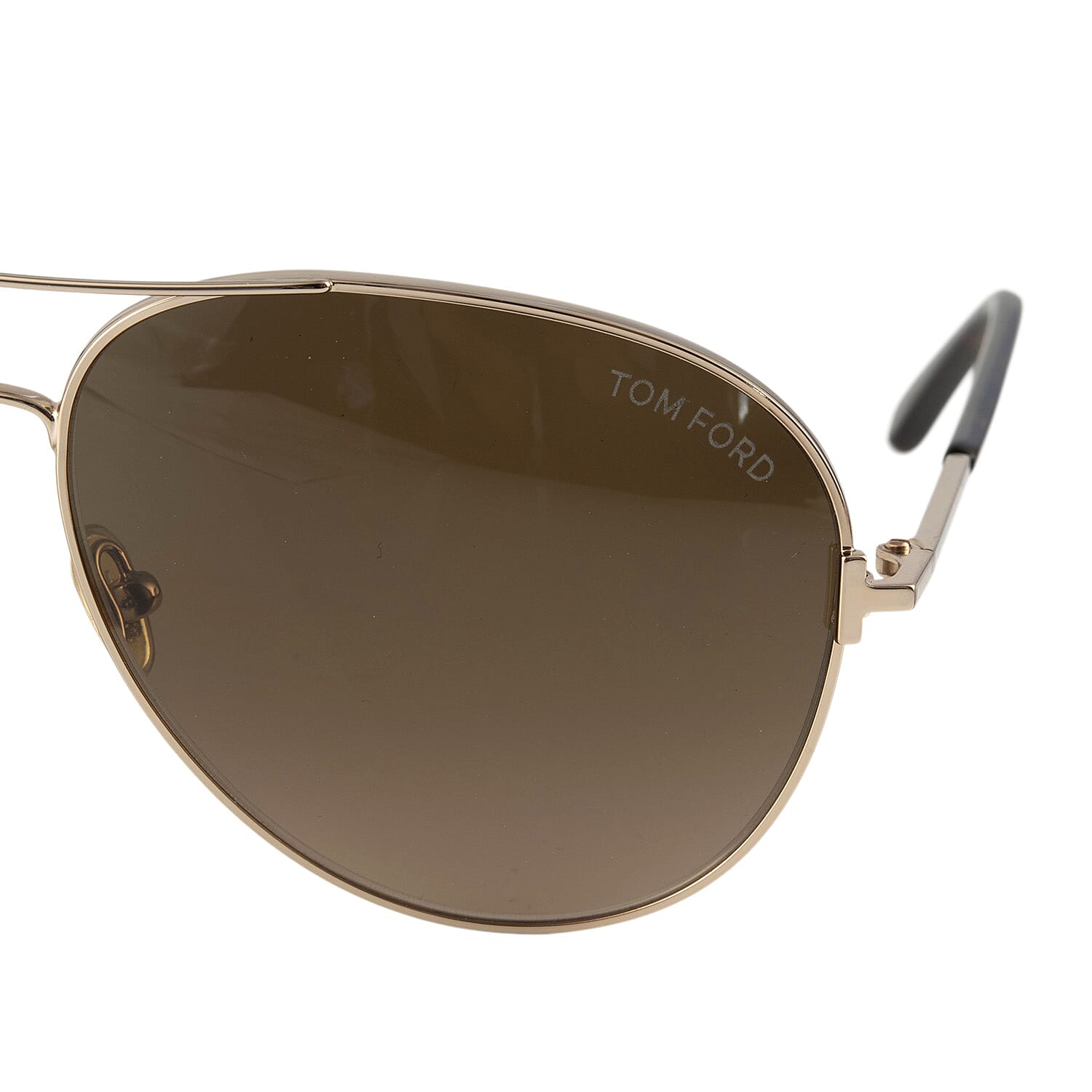 One Time Designer Closeout - Tom Ford Unisex Aviator Sunglasses with Grey Lenses - Aviator