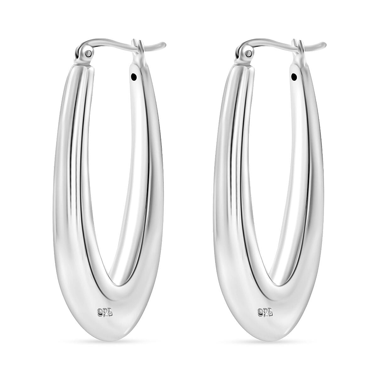 Thai Silver Hoop Earring with Clasp, Silver Wt. 6.50 Gms.