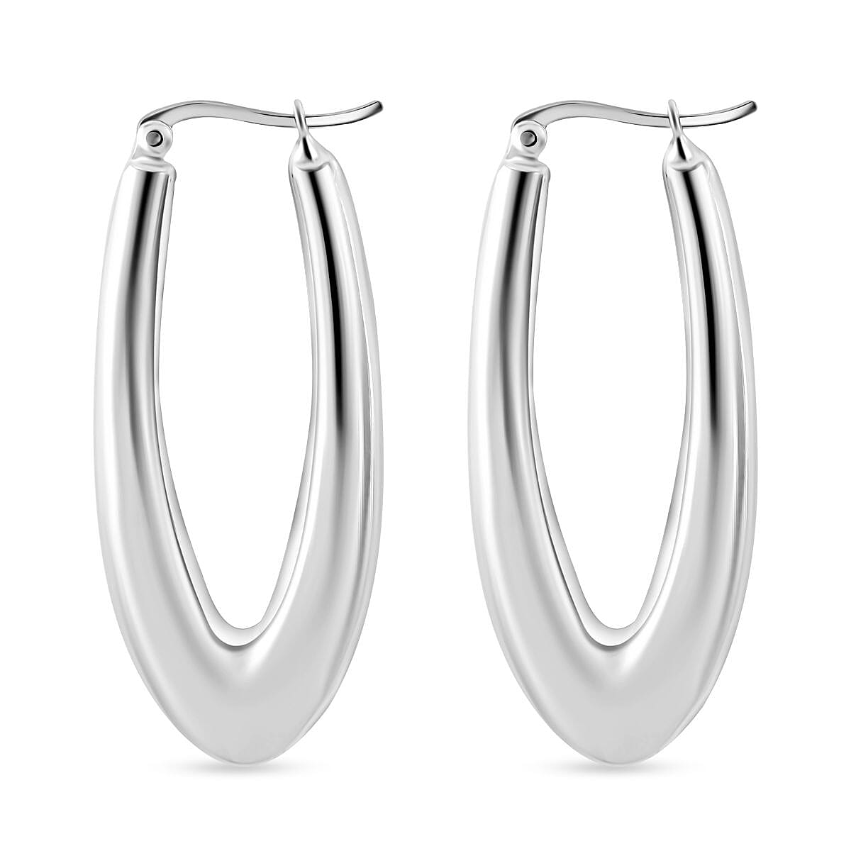 Thai Silver Hoop Earring with Clasp, Silver Wt. 6.50 Gms.