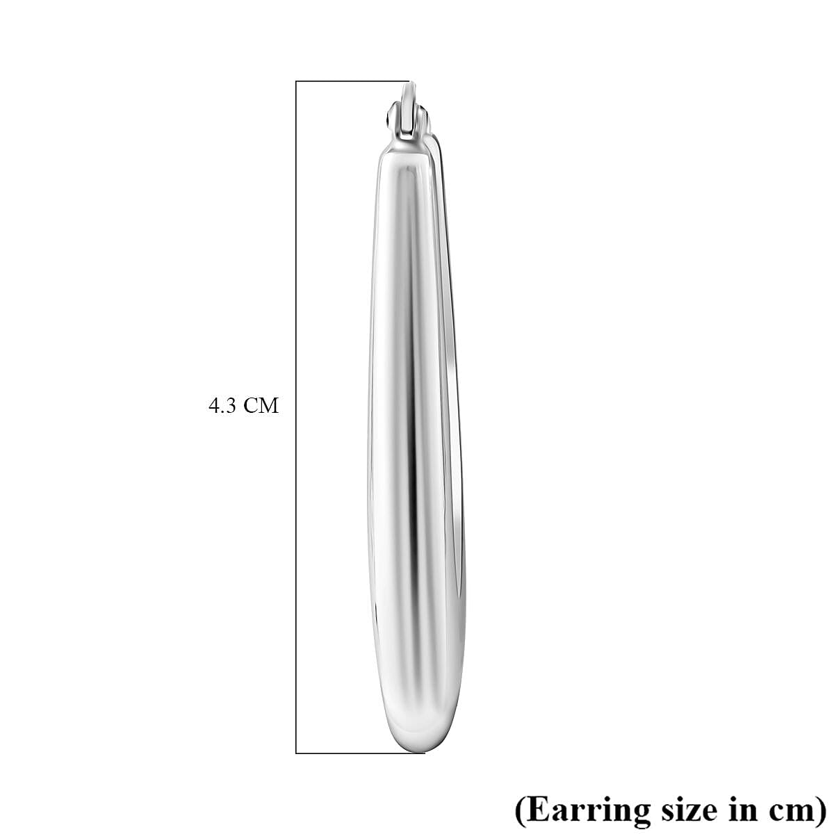 Thai Silver Hoop Earring with Clasp, Silver Wt. 6.50 Gms.