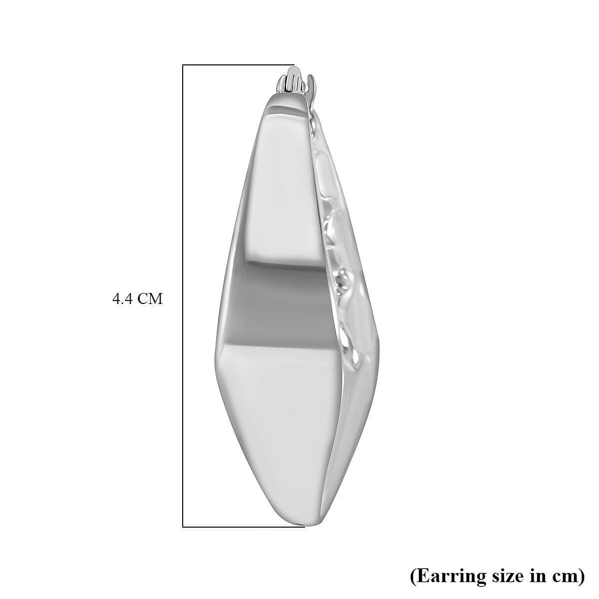 Designer Inspired- Sterling Silver Earring With Clasp, Silver Wt. 11 Gms