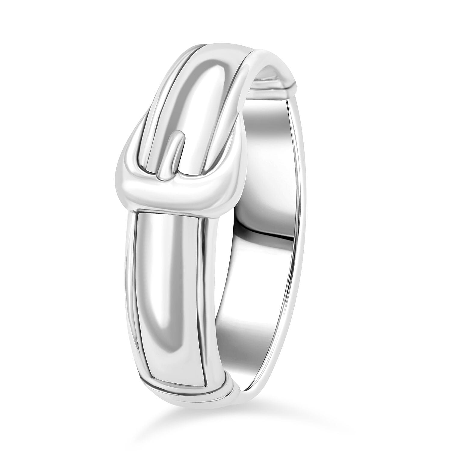 Sterling Silver Belt Buckle Bangle (Size - 7.5), Silver Wt. 33.50 Gms