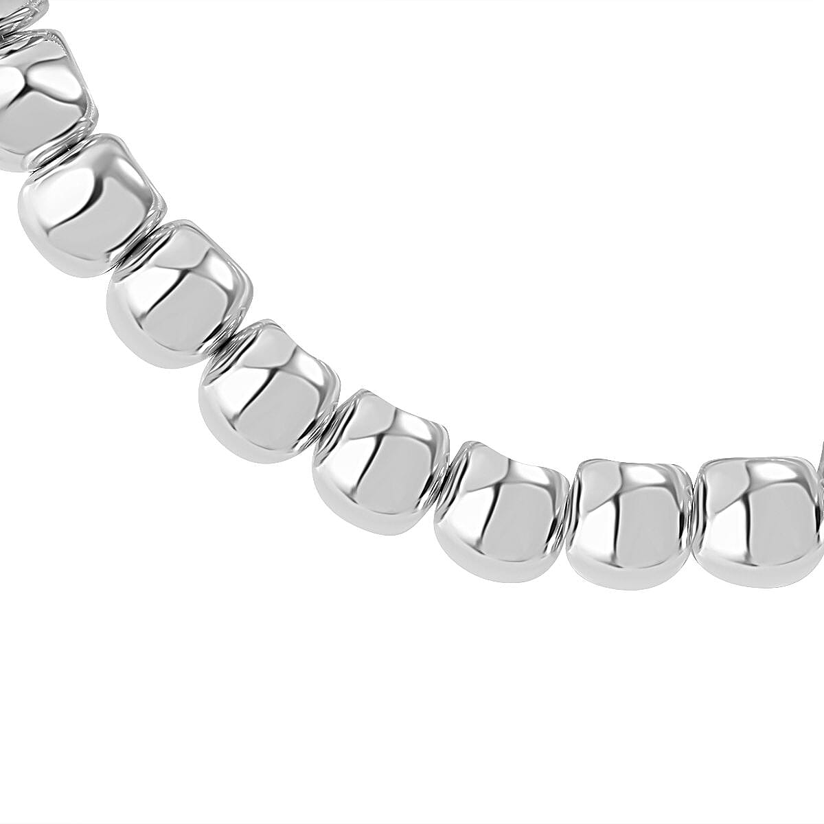 Thai Silver Stretchable Bamboo Bracelet (Size - 7.5), Silver Wt. 20.50 Gms.