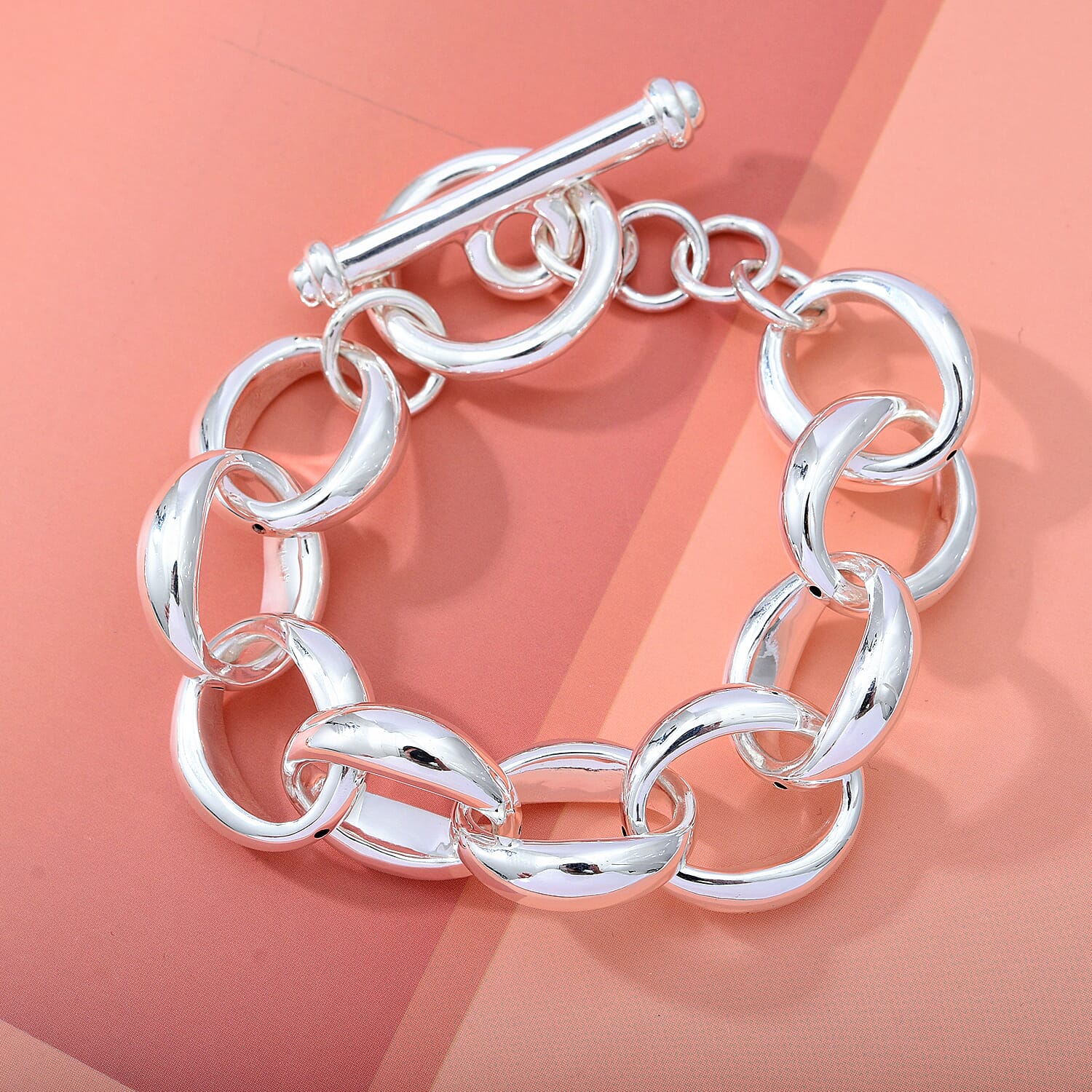 Sterling Silver Bracelet (Size - 8), Silver Wt. 16.99 Gms