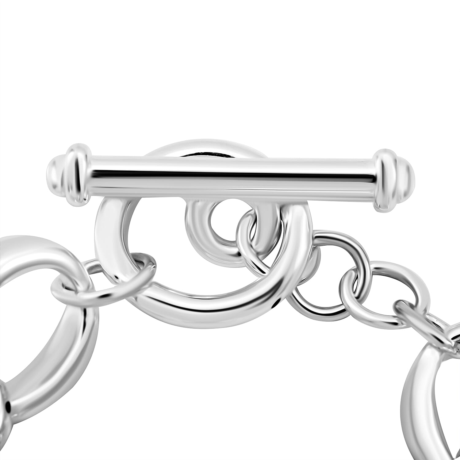 Sterling Silver Bracelet (Size - 8), Silver Wt. 16.99 Gms