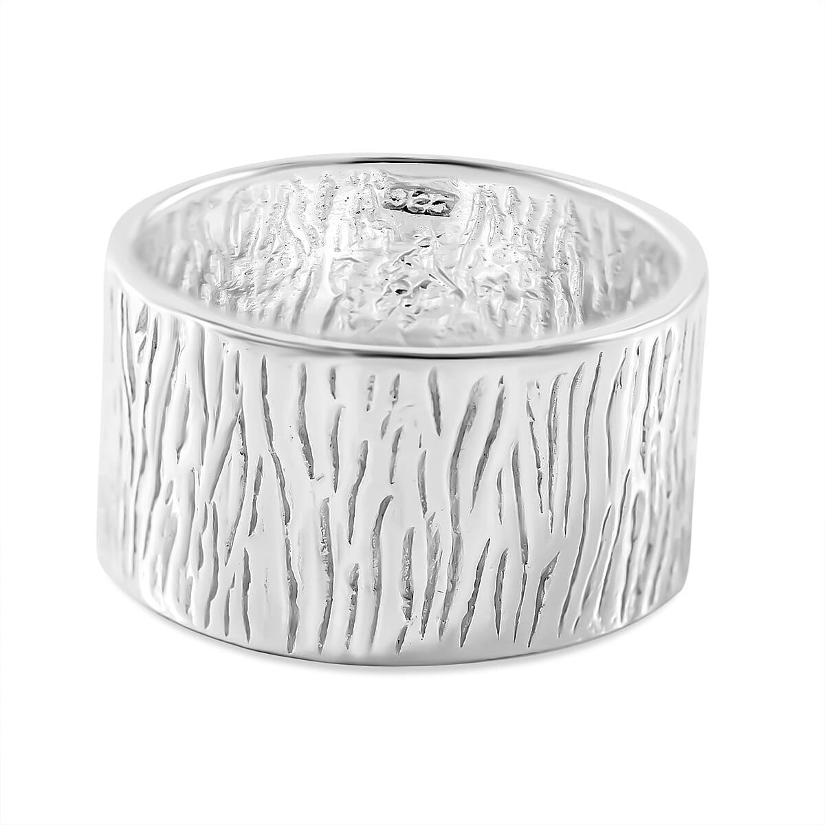 JCK Vegas Closeout - Designer Handmade Sterling Silver Hammered Ring, Silver Wt. 6.91 Gms