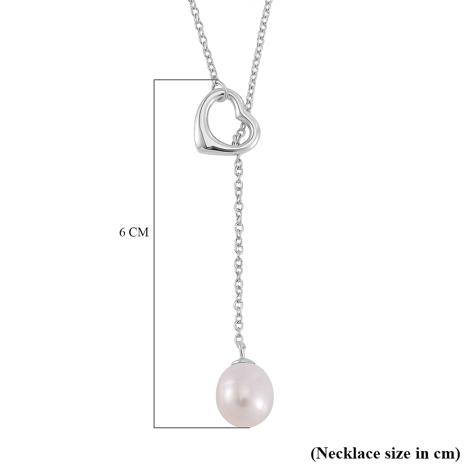 JCK Vegas Closeout - Designer Inspired White Fresh Water Pearl Toggle Necklace (Size - 18) in Rhodium Overlay Sterling Silver 7.27 Ct