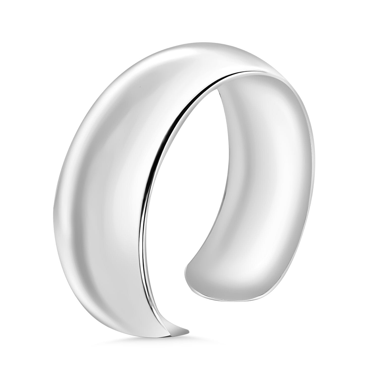 Vicenza Find - Sterling Silver Bangle (Size 7.5 Inch) Silver Wt. 24.00 Gms.