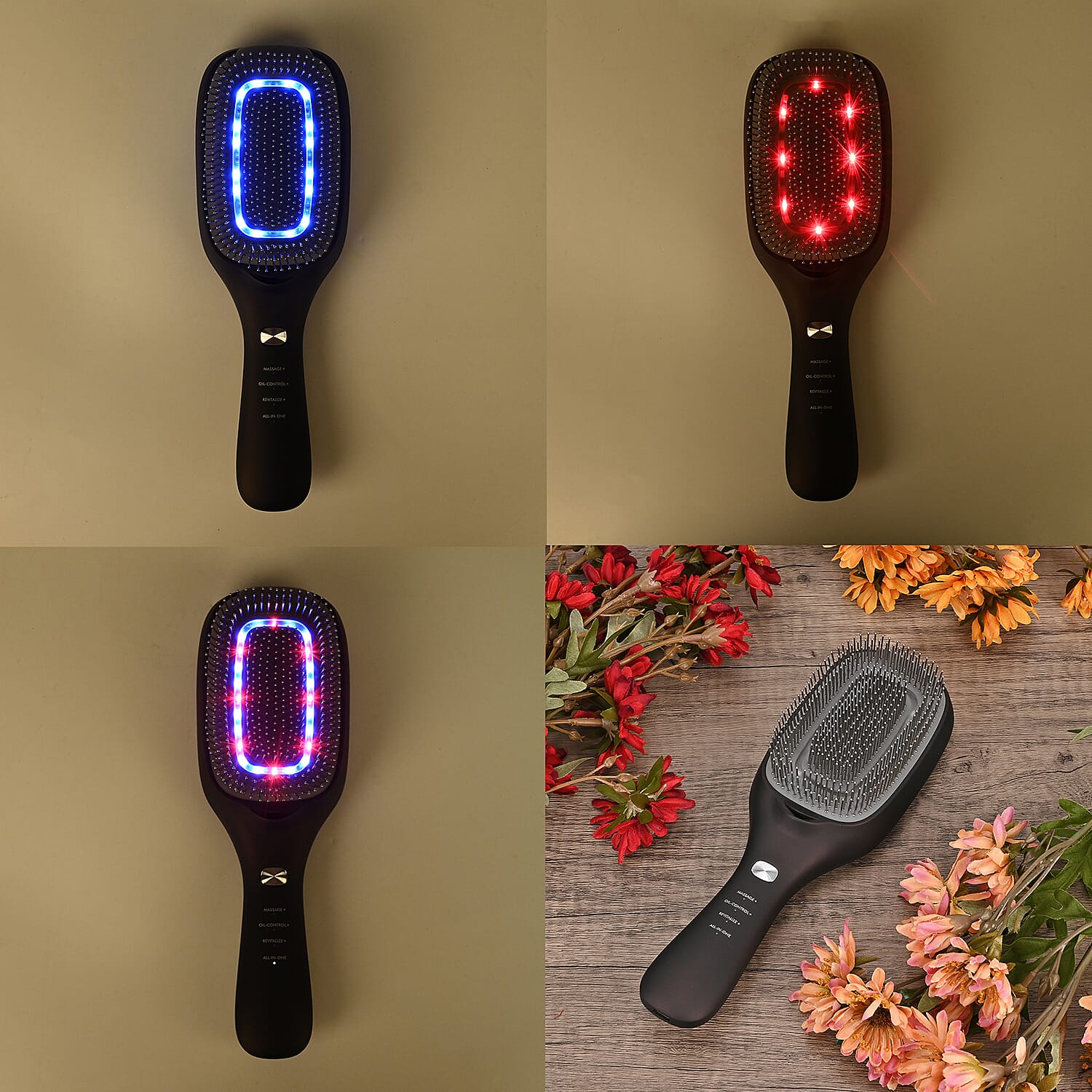 Brand New Launch- TOUCH BEAUTY- VITA 5-in-1 Hair Care Brush -  Ion Therapy, EMS, Sonic Massage, LLLT , Red and Blue Light Therapy