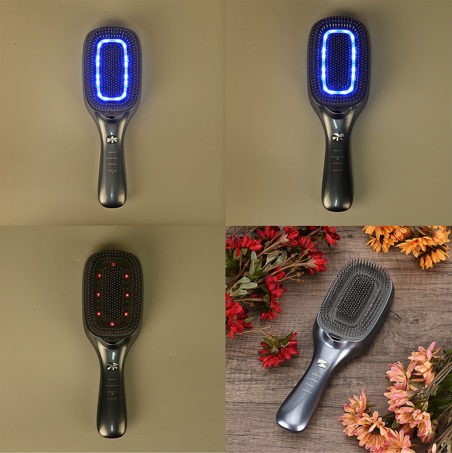 VITA 5-in-1 Hair Care Brush -  Ion Therapy, EMS, Sonic Massage, LLLT , Red and Blue Light Therapy