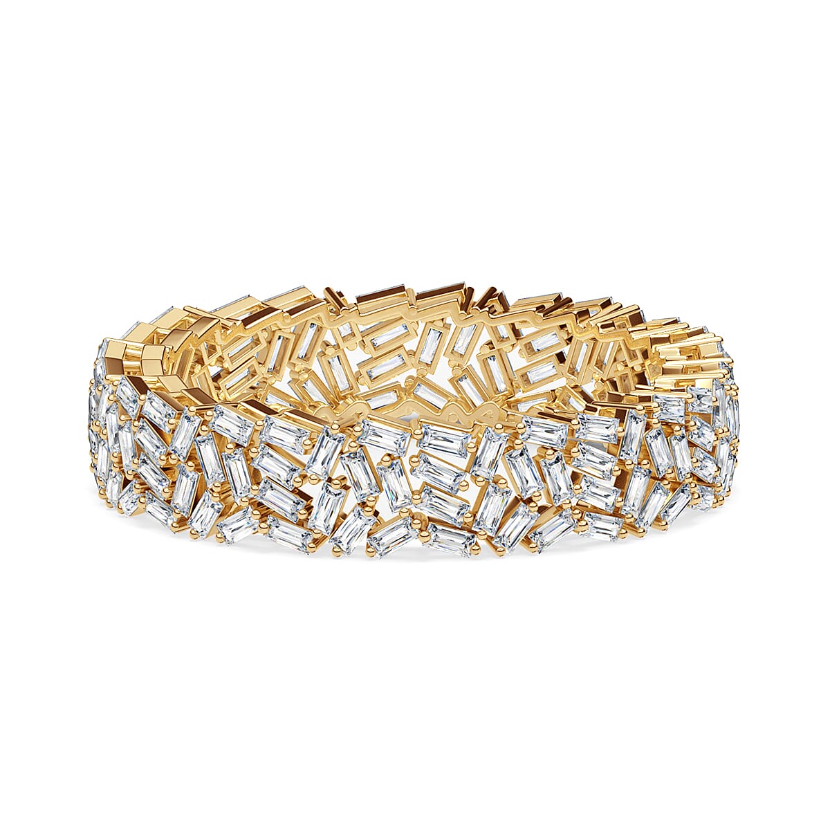 Designer Inspired Close Out- Firecracker 9K Yellow Gold Diamond Band Ring 1.00 Ct