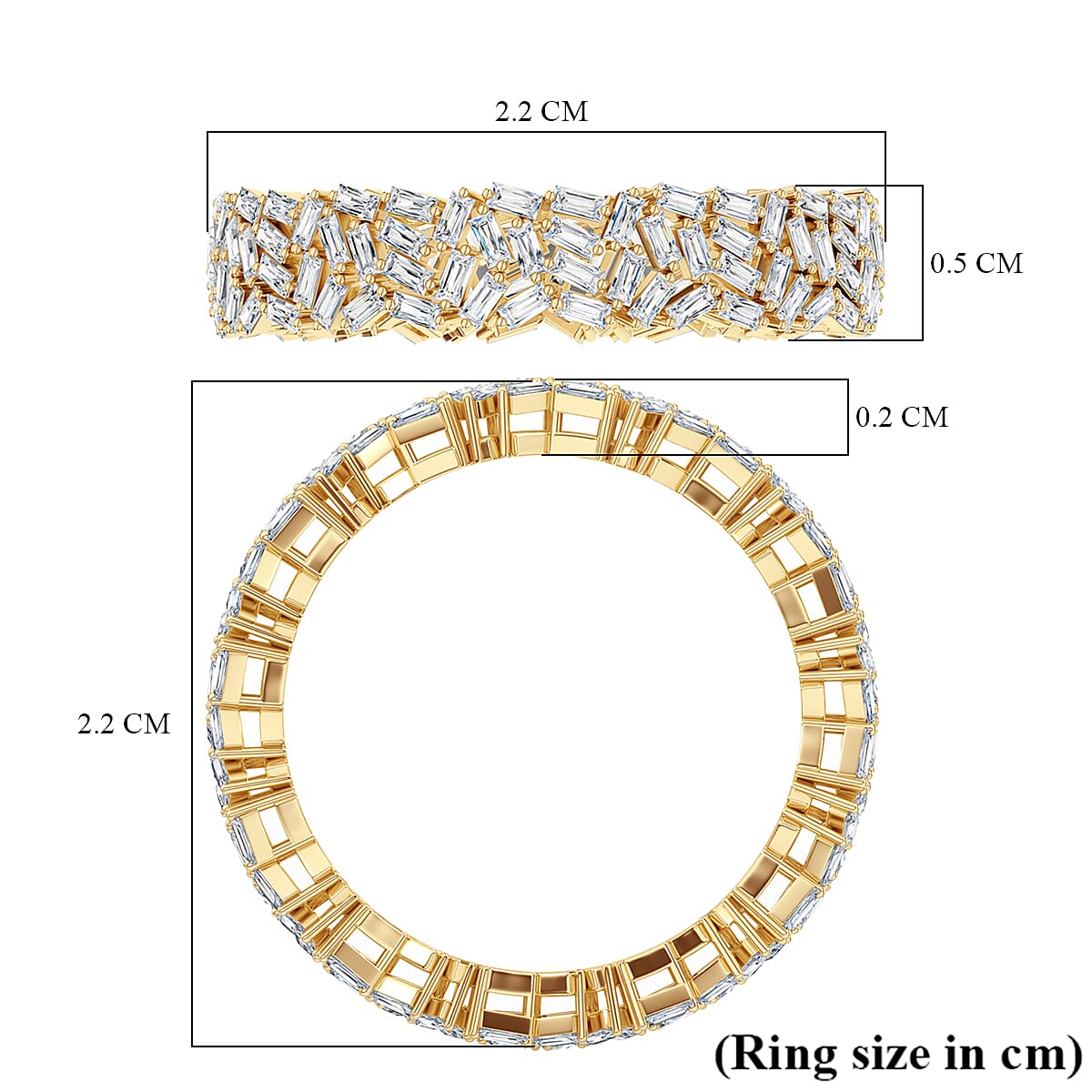 Designer Inspired Close Out- Firecracker 9K Yellow Gold Diamond Band Ring 1.00 Ct