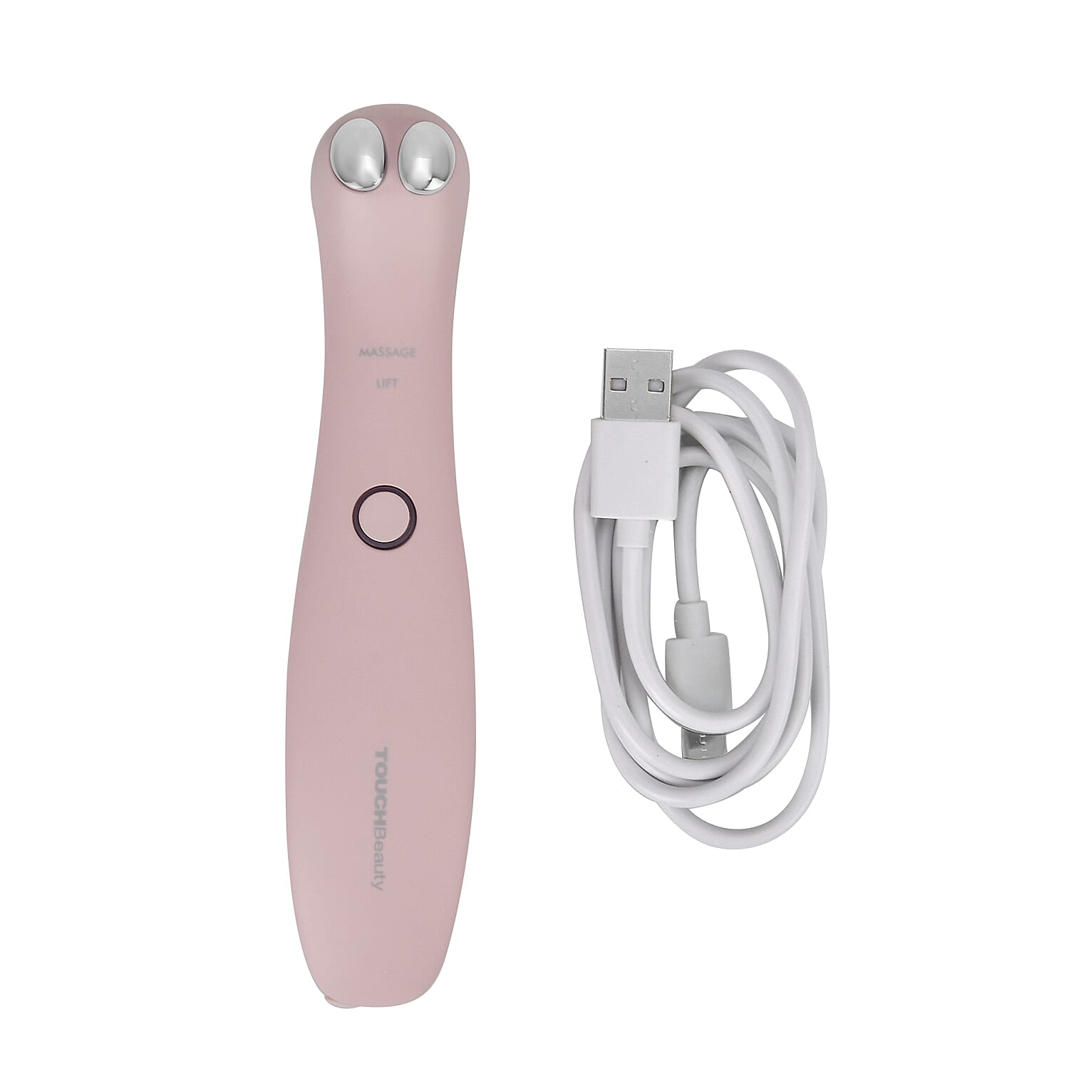 TOUCHBeauty Eye Beauty Device (Electric Eye Lift Massaging Wand with Heat & Vibration Therapy - Pink