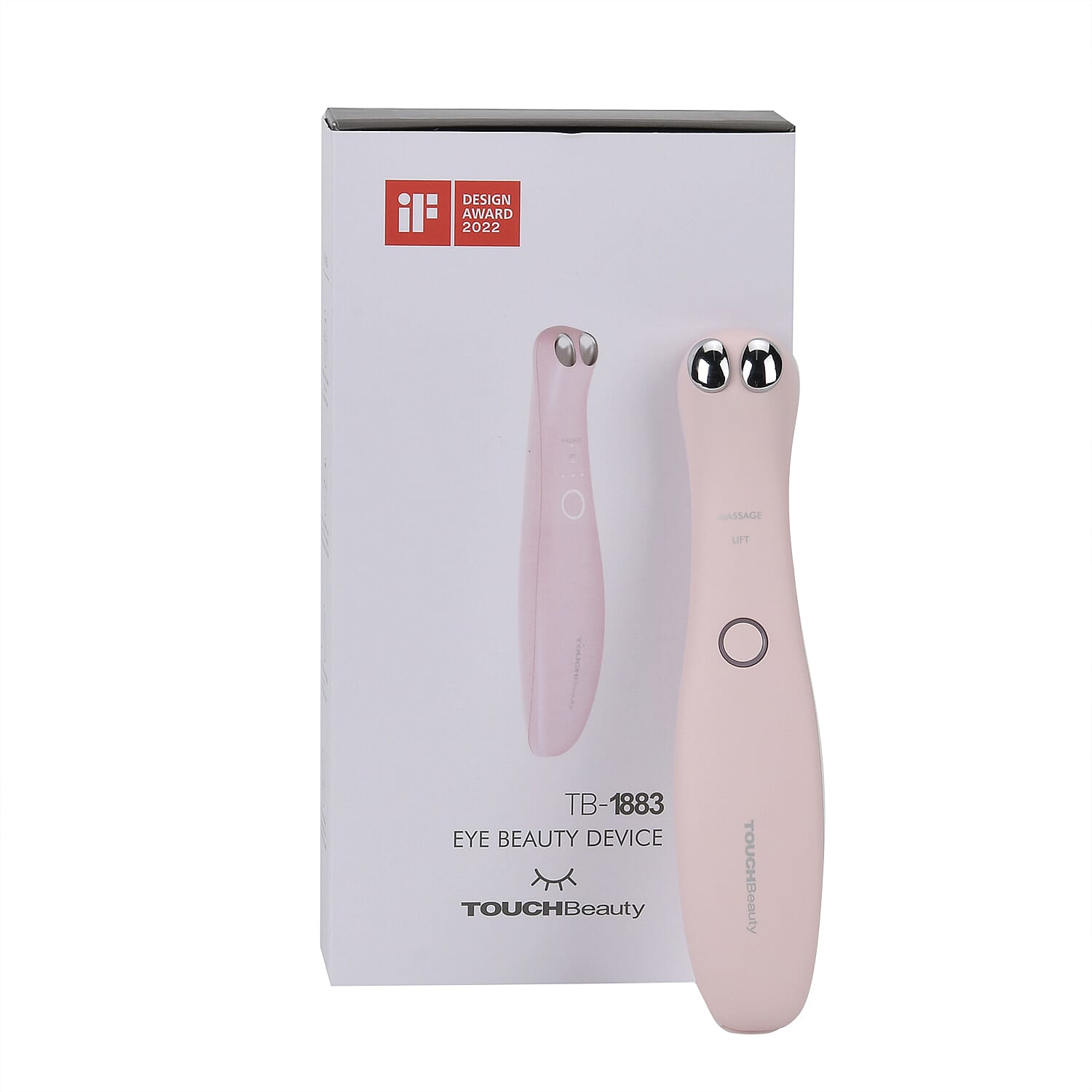 Back in Stock - TOUCHBeauty Eye Beauty Device (Electric Eye Lift Massaging Wand with Heat & Vibration Therapy - Pink
