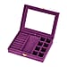 Velvet Jewellery Box With Transparent Window - 8-Slots with Removable Tray