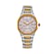 GENOA TIME V2 Japanese Movement White Dial Gold Plated 3ATM WR Watch with Stainless Steel Strap