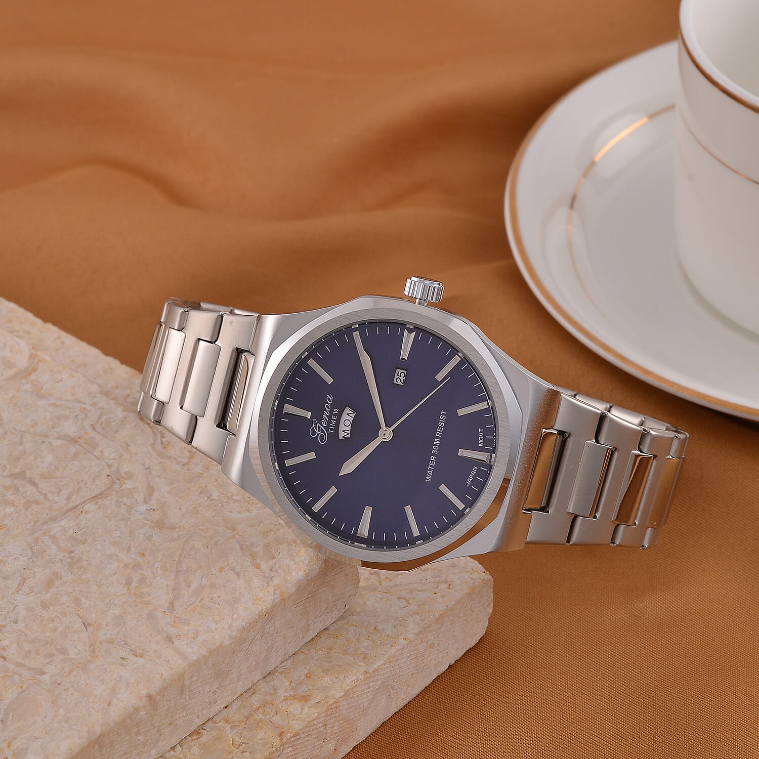 GENOA Desire Limited Edition -  Japanese Movt 3ATM Water Resistant Watch with Chain Strap - Blue