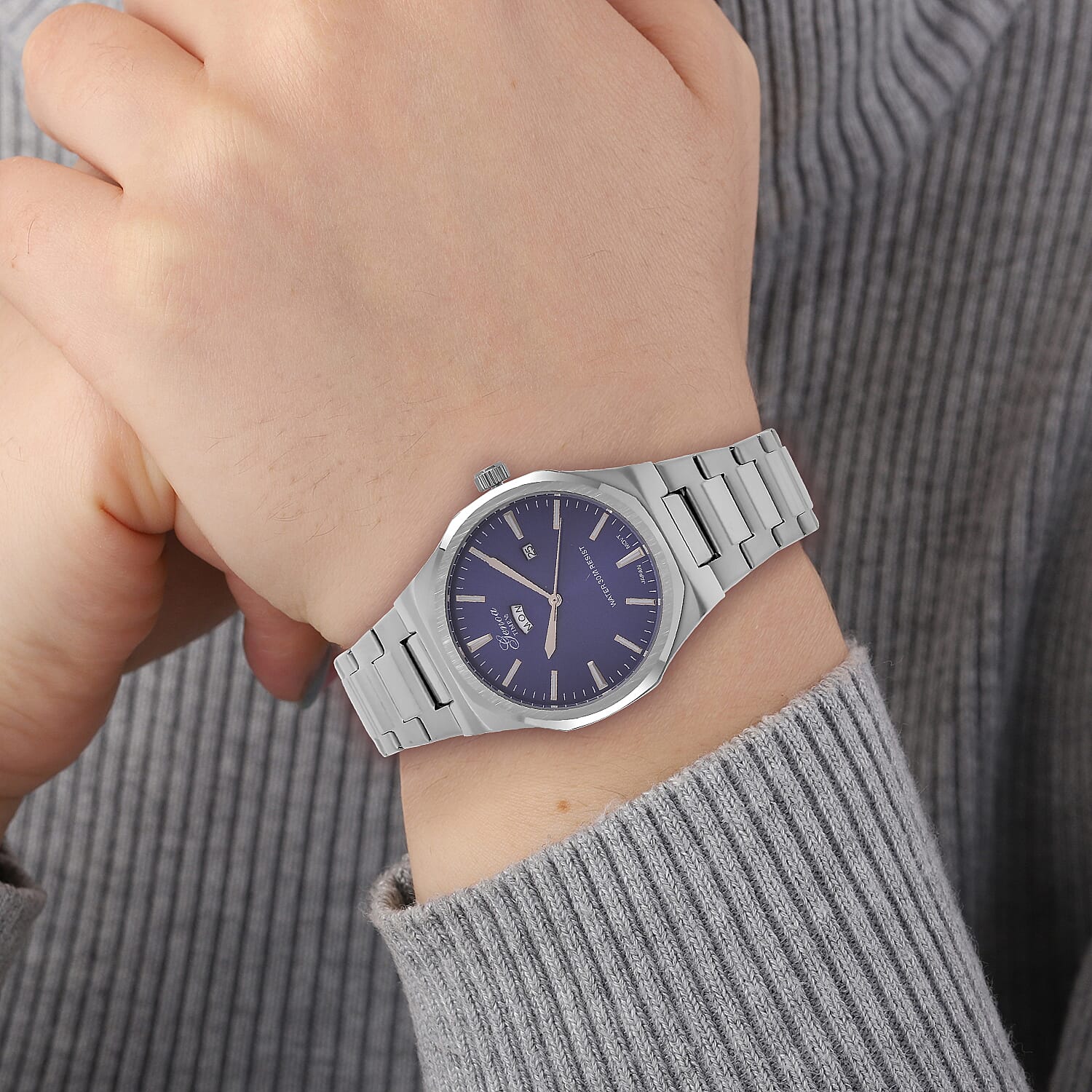 GENOA Desire Limited Edition -  Japanese Movt 3ATM Water Resistant Watch with Chain Strap - Blue