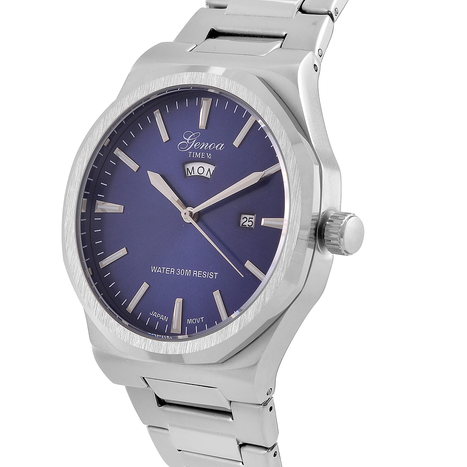 GENOA Desire Limited Edition -  Japanese Movt 3ATM Water Resistant Watch with Chain Strap - Blue