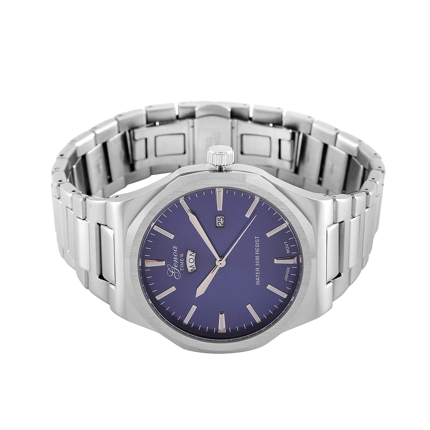 GENOA Desire Limited Edition -  Japanese Movt 3ATM Water Resistant Watch with Chain Strap - Blue