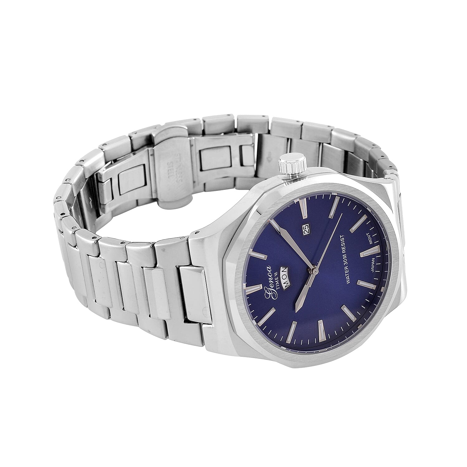 GENOA Desire Limited Edition -  Japanese Movt 3ATM Water Resistant Watch with Chain Strap - Blue