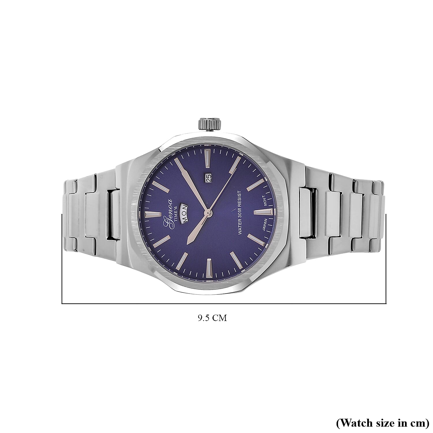 GENOA Desire Limited Edition -  Japanese Movt 3ATM Water Resistant Watch with Chain Strap - Blue