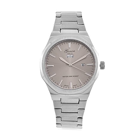 Designer Inspired - Genoa Seiko AL33 Japanese Movement Watch  - Grey Dial