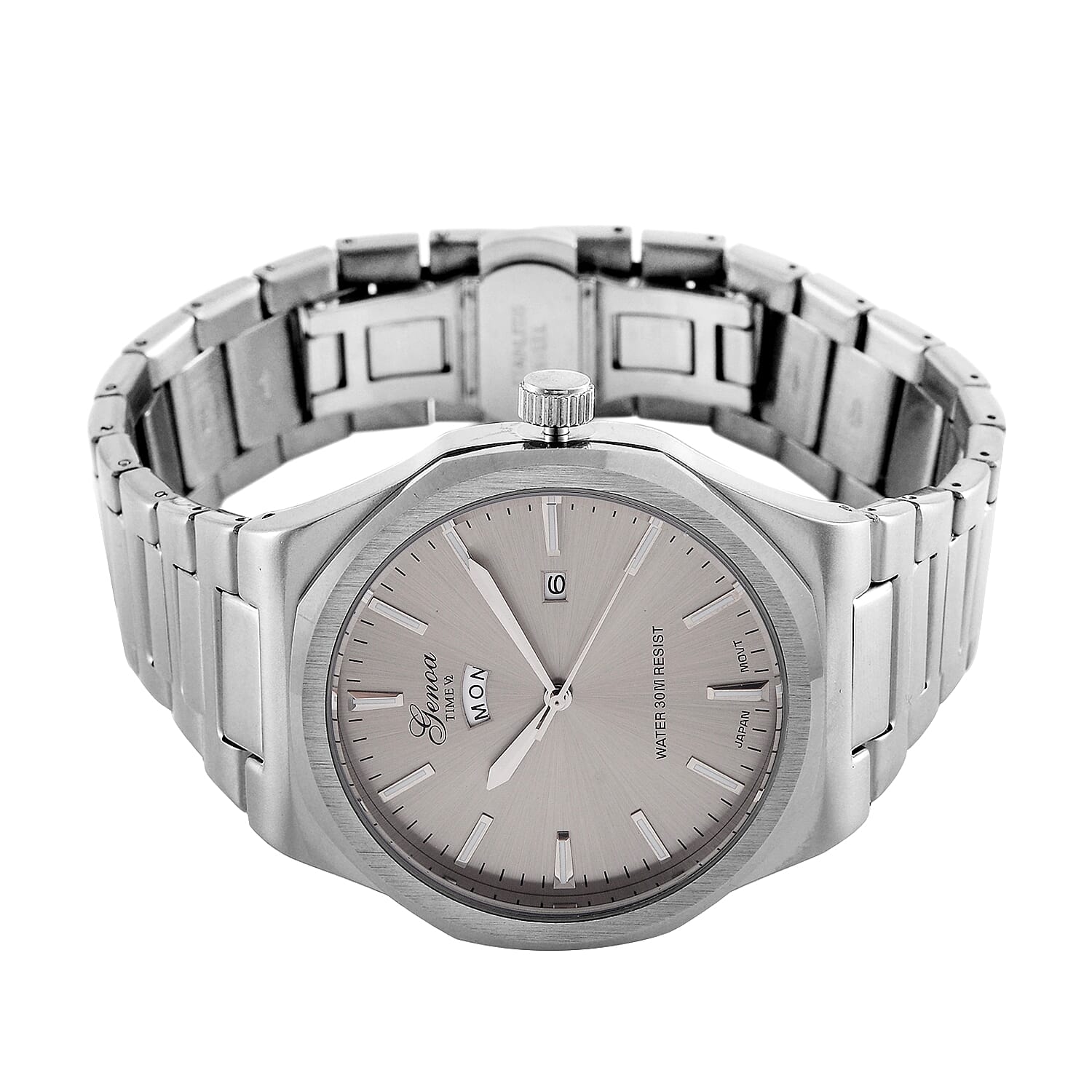Designer Inspired - Genoa Seiko AL33 Japanese Movement Watch  - Grey Dial