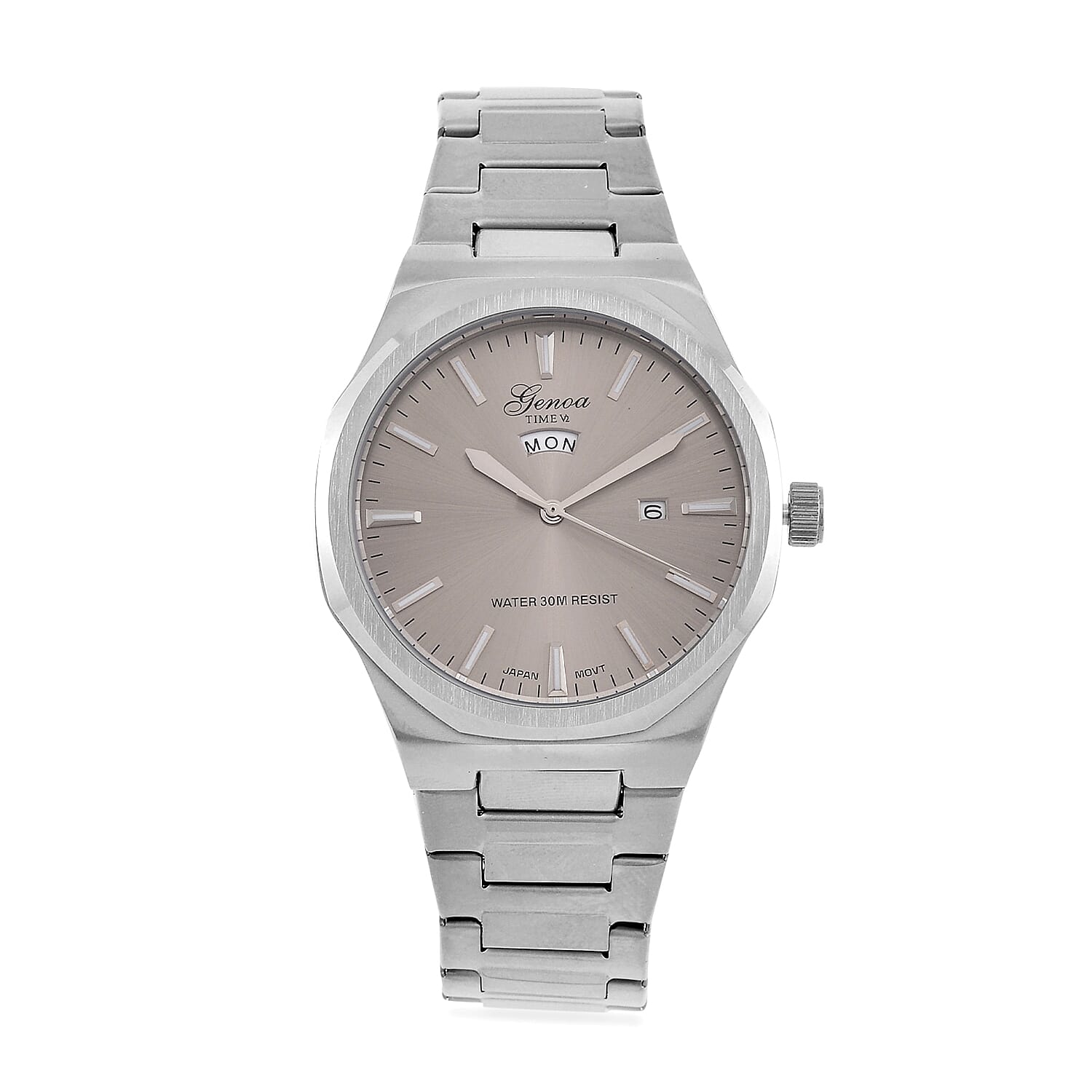 Designer Inspired - Genoa Seiko AL33 Japanese Movement Watch  - Grey Dial