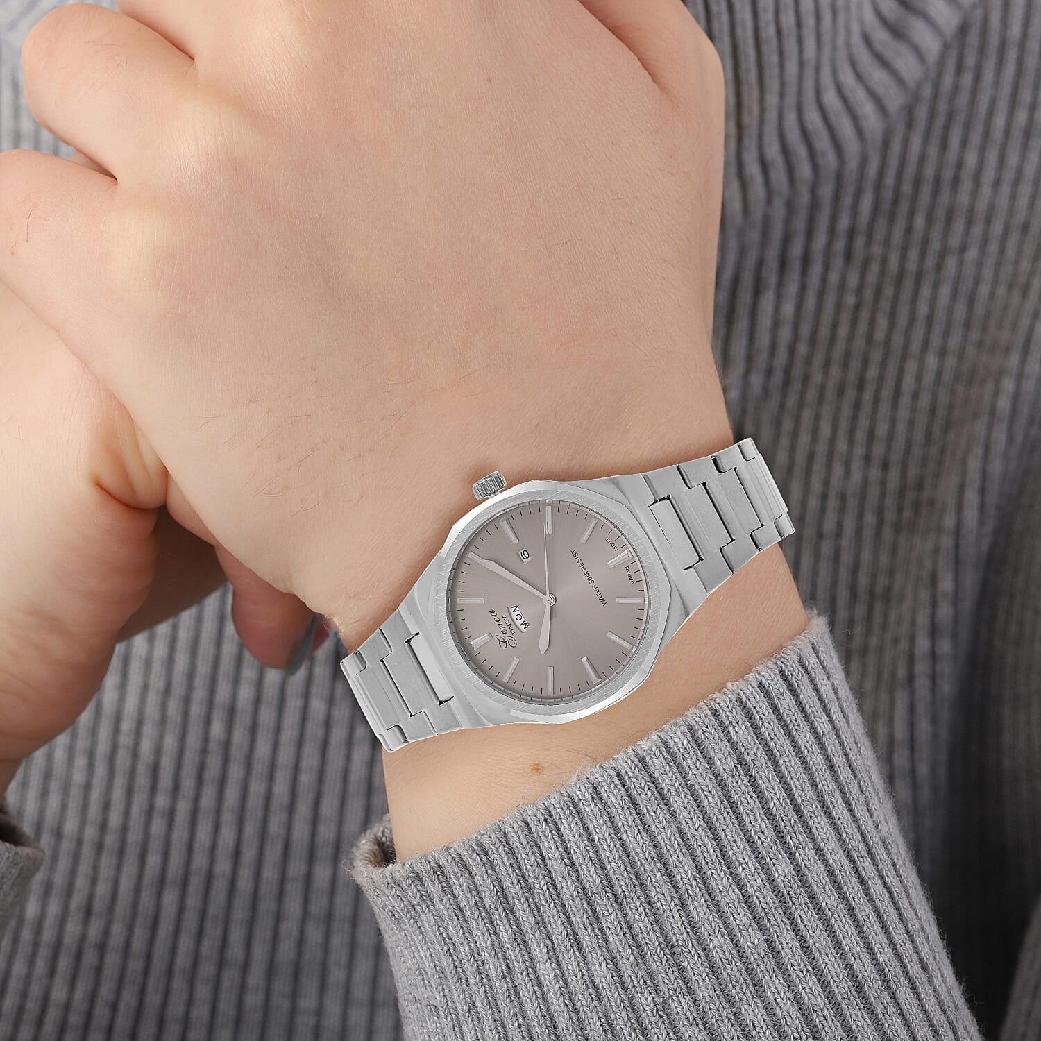 Designer Inspired - Genoa Seiko AL33 Japanese Movement Watch  - Grey Dial