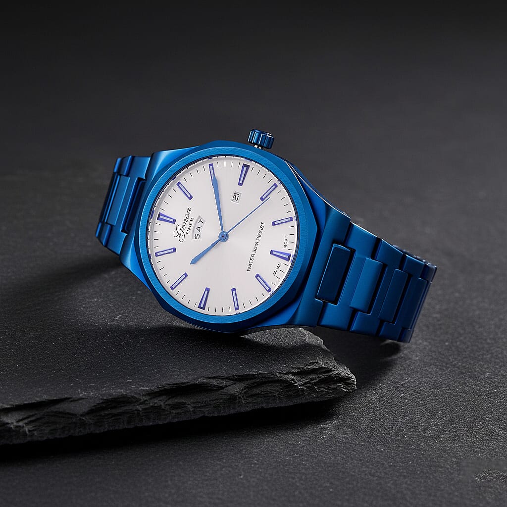 Designer Inspired - Genoa Seiko AL33 Japanese Movement Watch  - Silver Dial