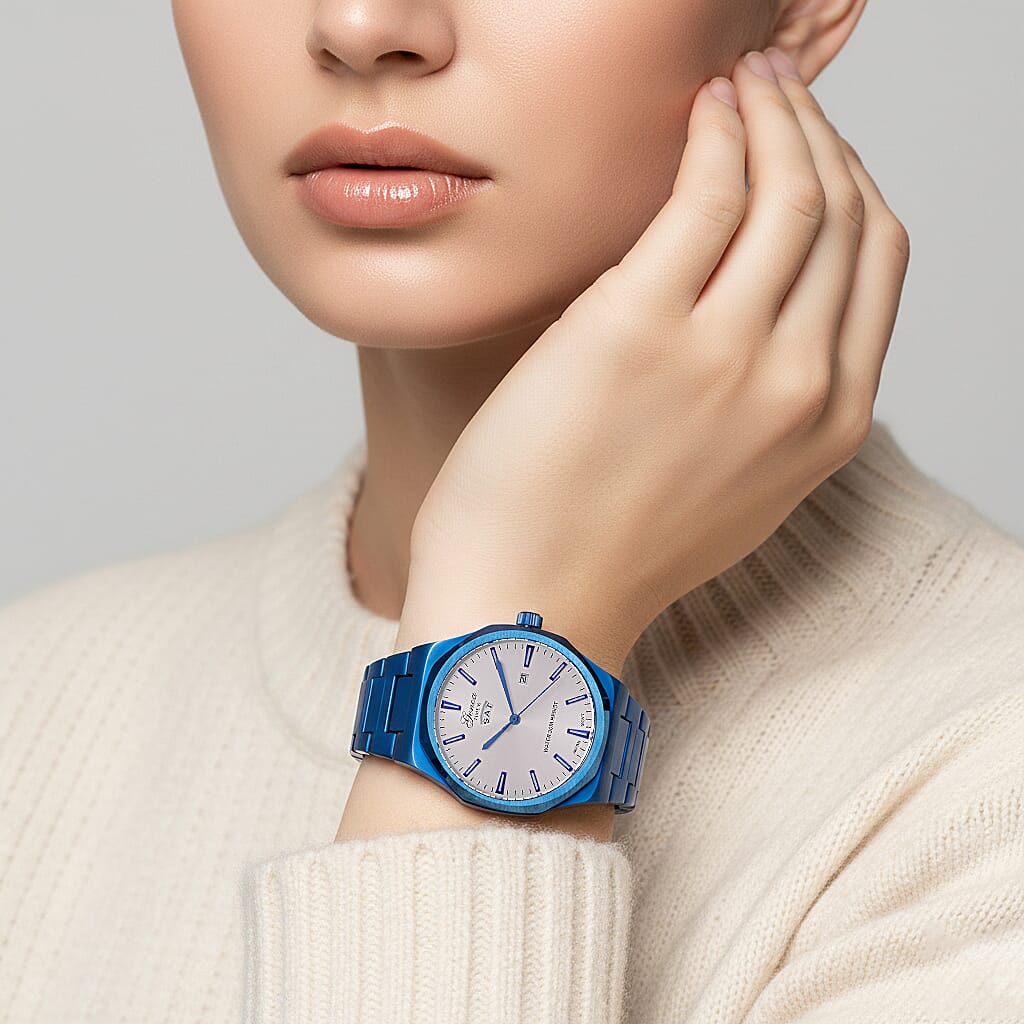 Designer Inspired - Genoa Seiko AL33 Japanese Movement Watch  - Silver Dial