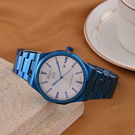 Designer Inspired - Genoa Seiko AL33 Japanese Movement Watch  - Silver Dial