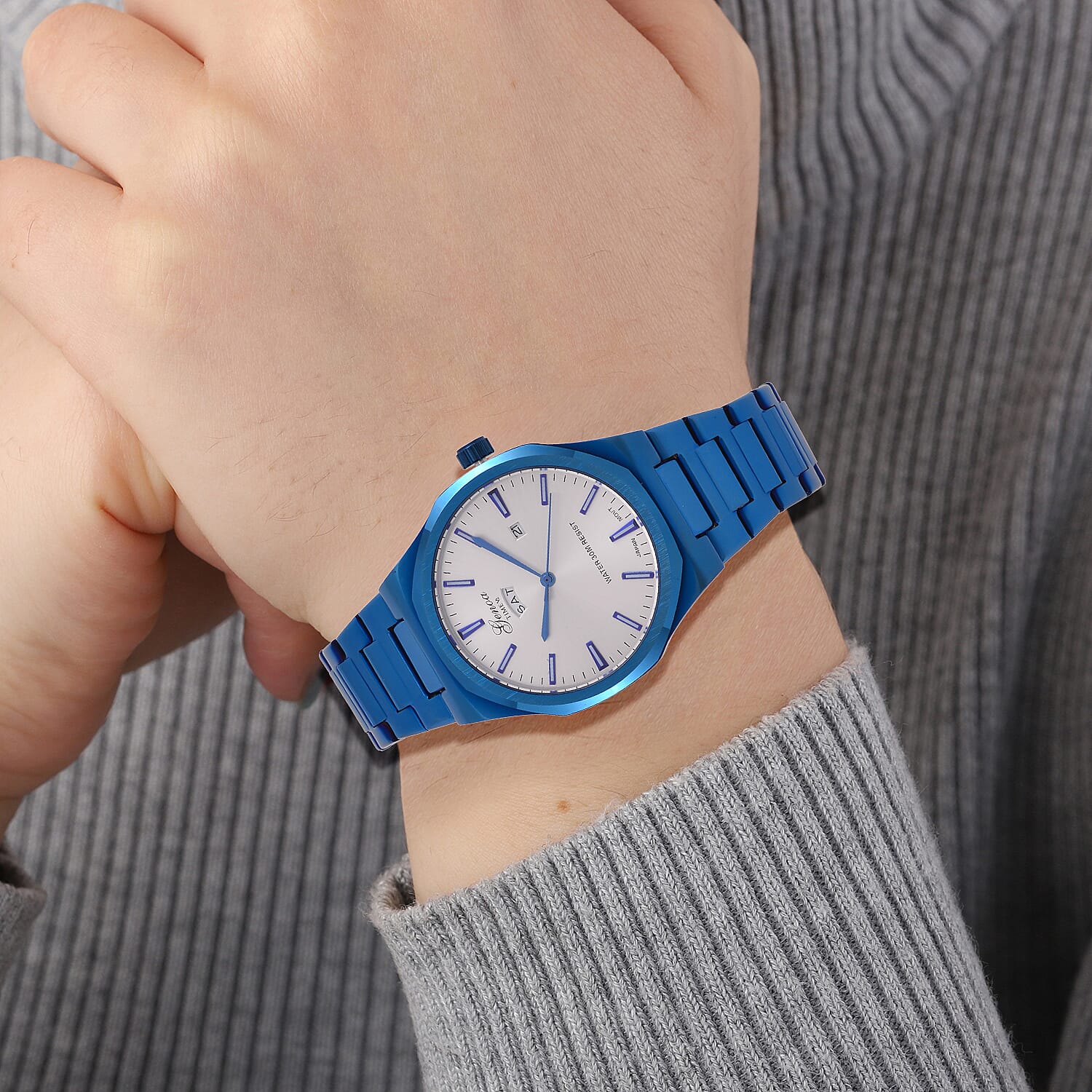 Designer Inspired - Genoa Seiko AL33 Japanese Movement Watch  - Silver Dial